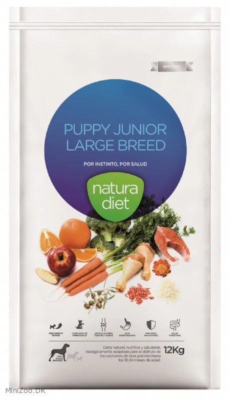 Natura Diet Puppy Large Breed Hvalpefoder 12 kg - Sund vækst til store racer